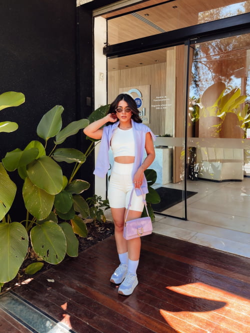 CONJUNTO BEM ESTAR MALHA CANELADA PREMIUM - OFF WHITE