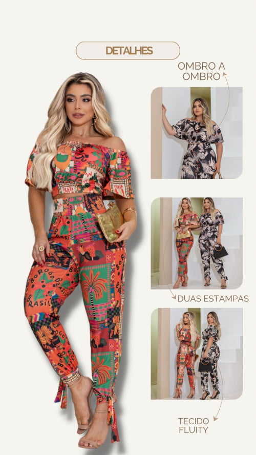 CONJUNTO FLUITY TROPICAL PRETO