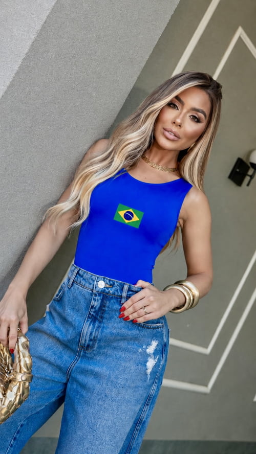 BODY BRASIL COPA - AZUL BODY BRASIL COPA - AZUL