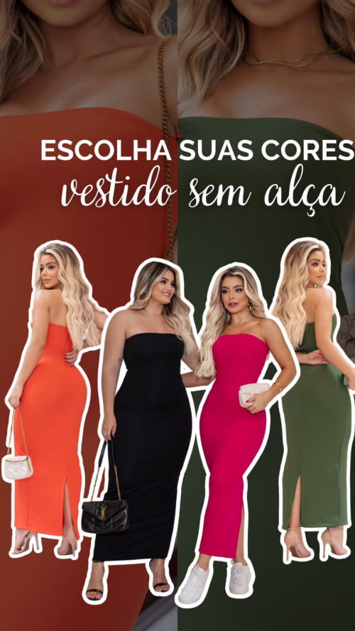 VESTIDO BLOGUEIRA MALHA MONTARIA LARANJA 