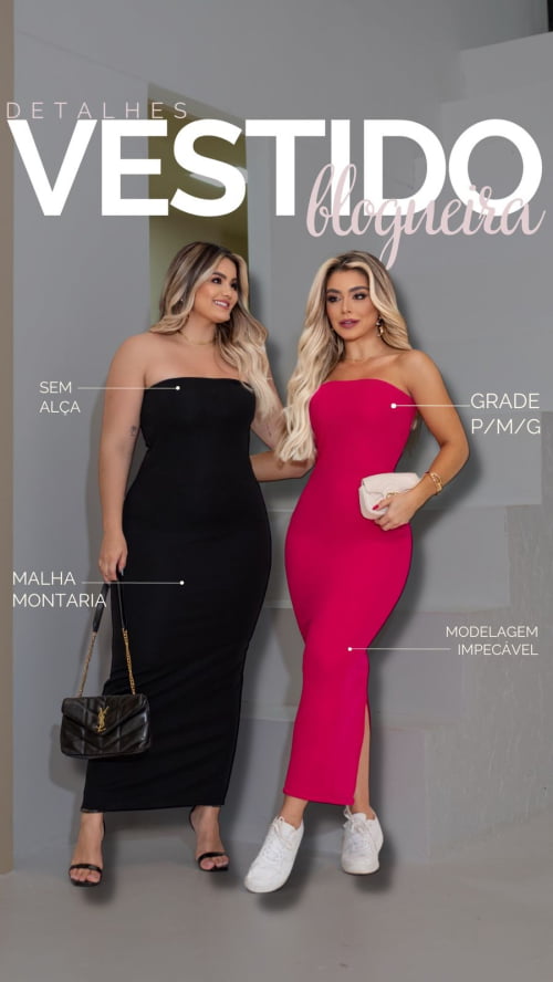VESTIDO BLOGUEIRA MALHA MONTARIA ROSA