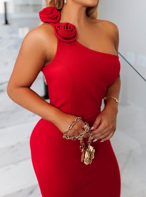 VESTIDO MALHA MONTARIA FLORES