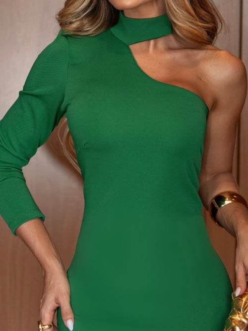 VESTIDO MONTARIA COM GOLA VERDE VESTIDO MONTARIA COM GOLA VERDE