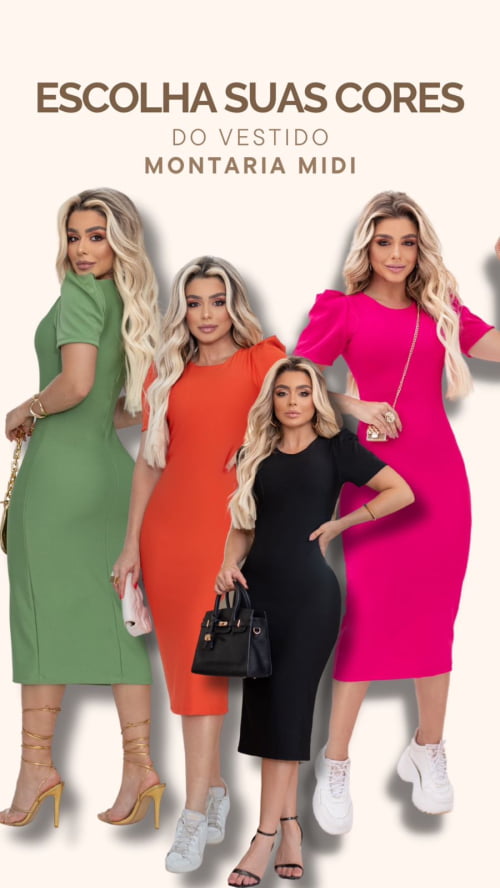 VESTIDO MONTARIA MIDI ROSA